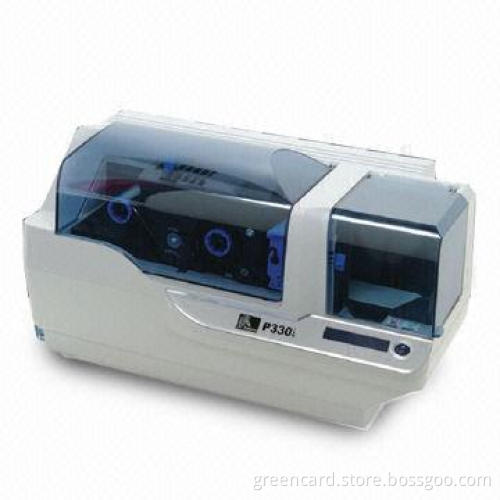 Zebra P330i Card Printer with Edge-to-edge Printing Standard and 16-character LCD Display